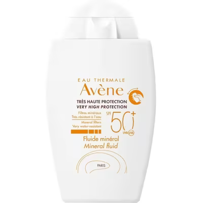 Eau Thermale Avene Solare Fluido Minerale SPF 50+ Protezione Viso e Corpo 40 ml