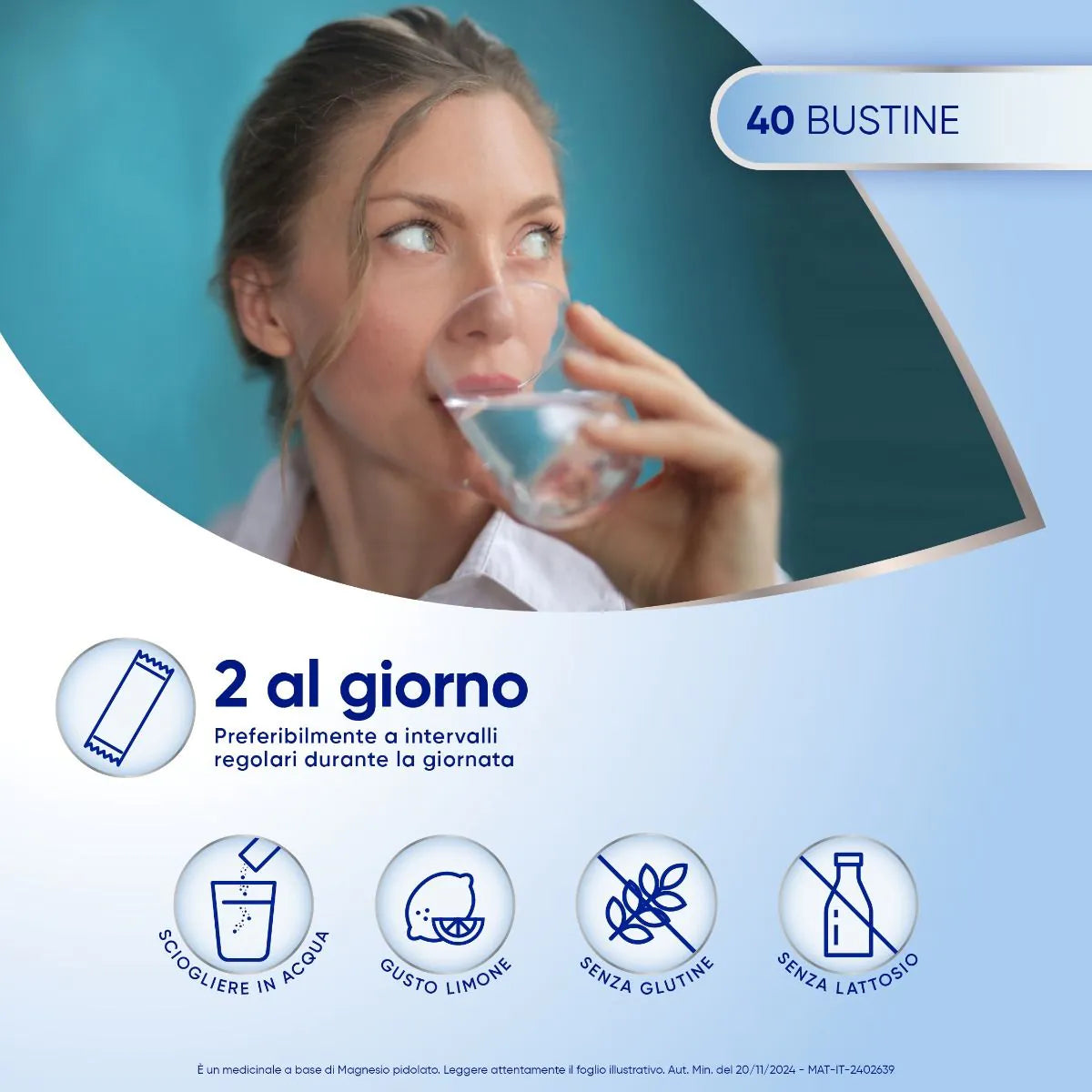 Mag2 Granulato Soluzione Orale 2,25g Magnesio Pidolato 40 Bustine
